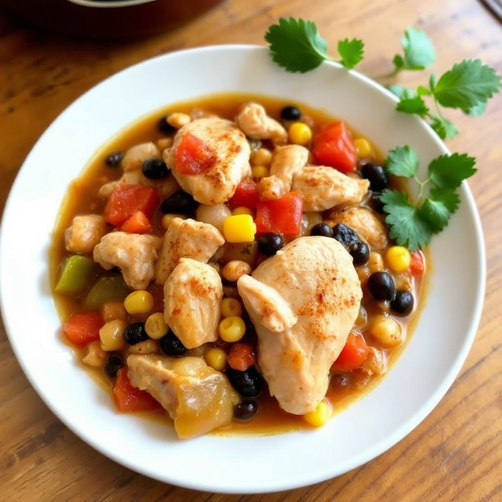 Southwestern Chicken and Bean Stew