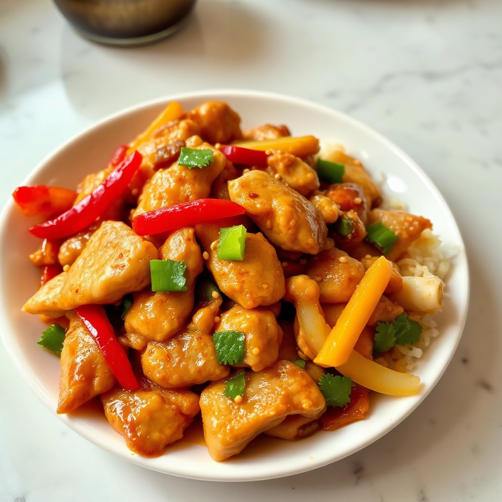 Spicy Sichuan Chicken Stir-Fry