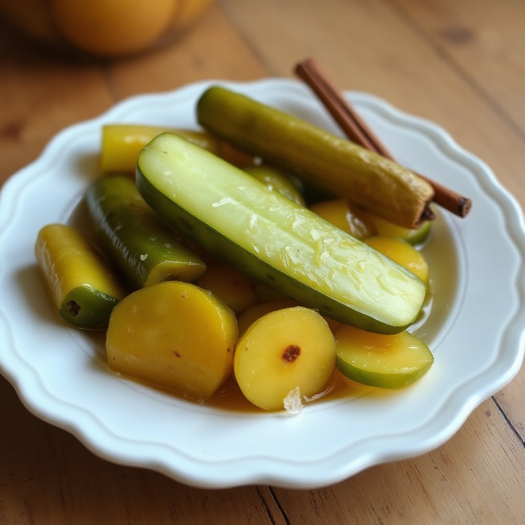 Hausgemachte süße Gurken