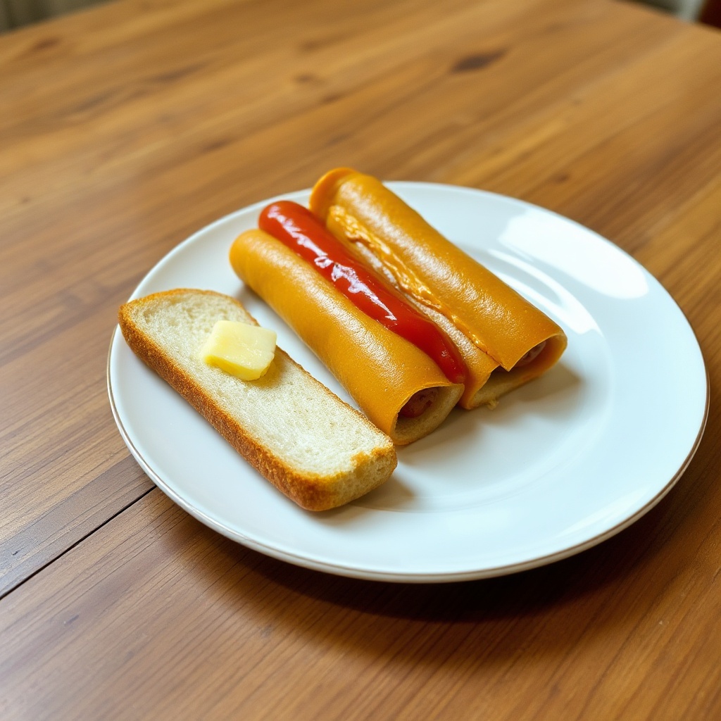 Goldene Frankfurter Brötchen mit einem Twist