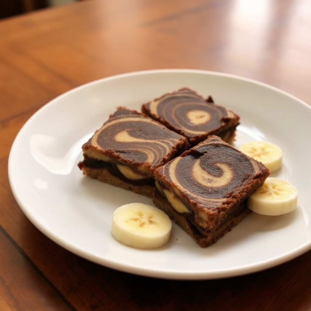 Chocolate Swirl Banana Bars