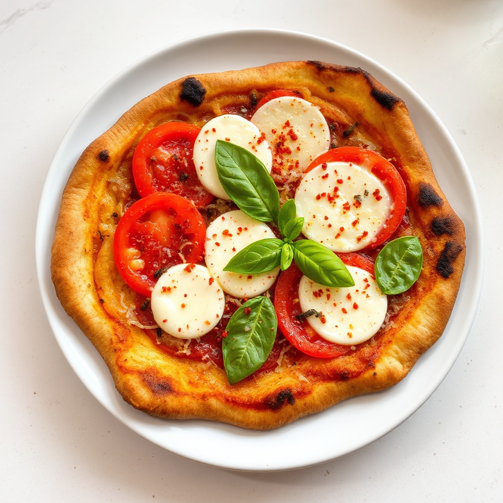 Rustikale Caprese Pizza