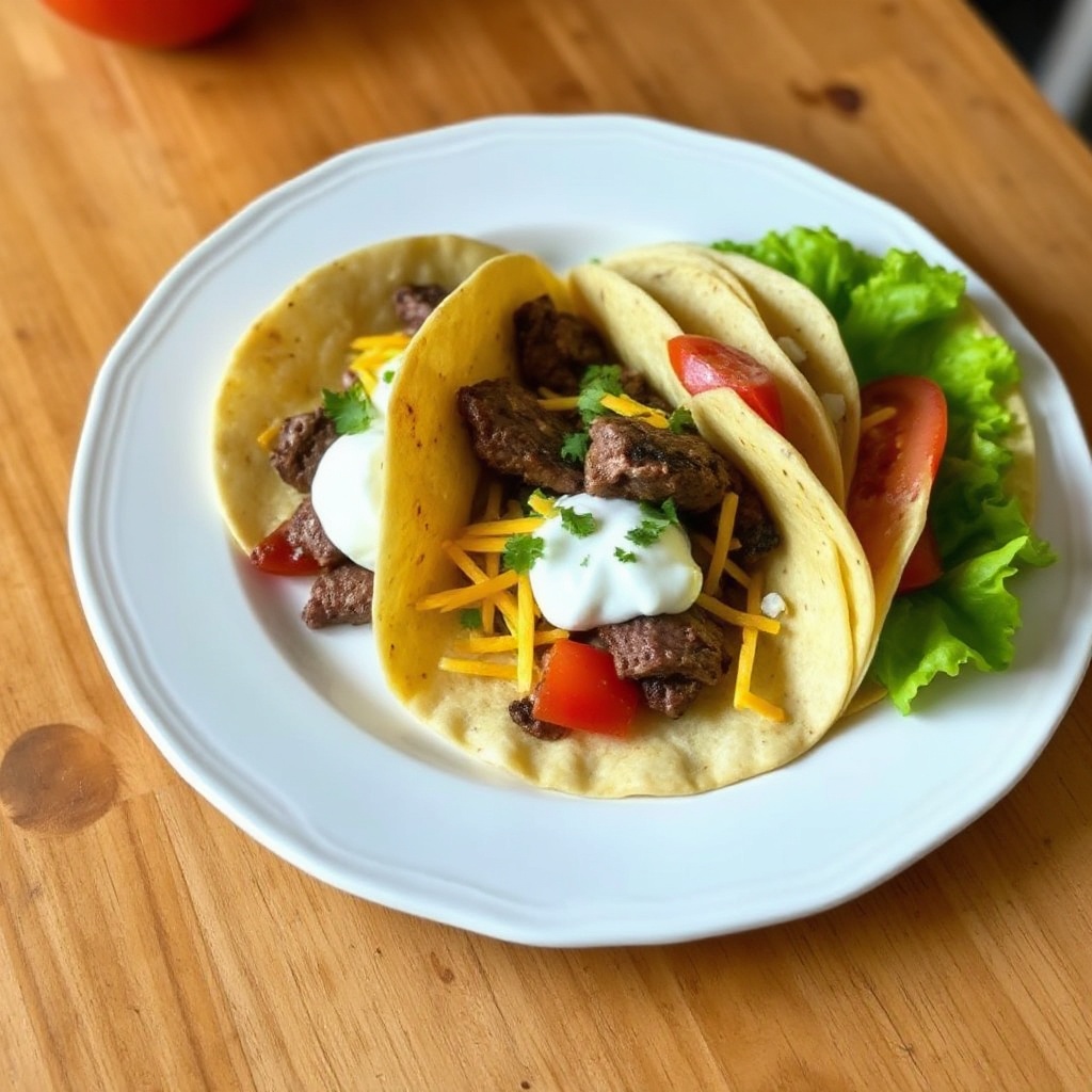 Tacos di Manzo Grigliati Piccanti