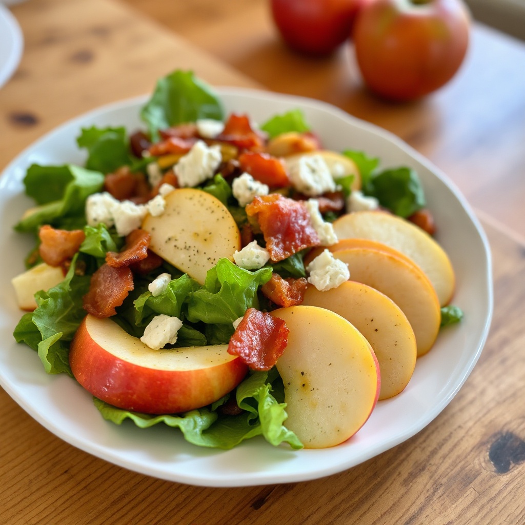 Insalata di Mele Croccanti con Condimento Miele-Limone