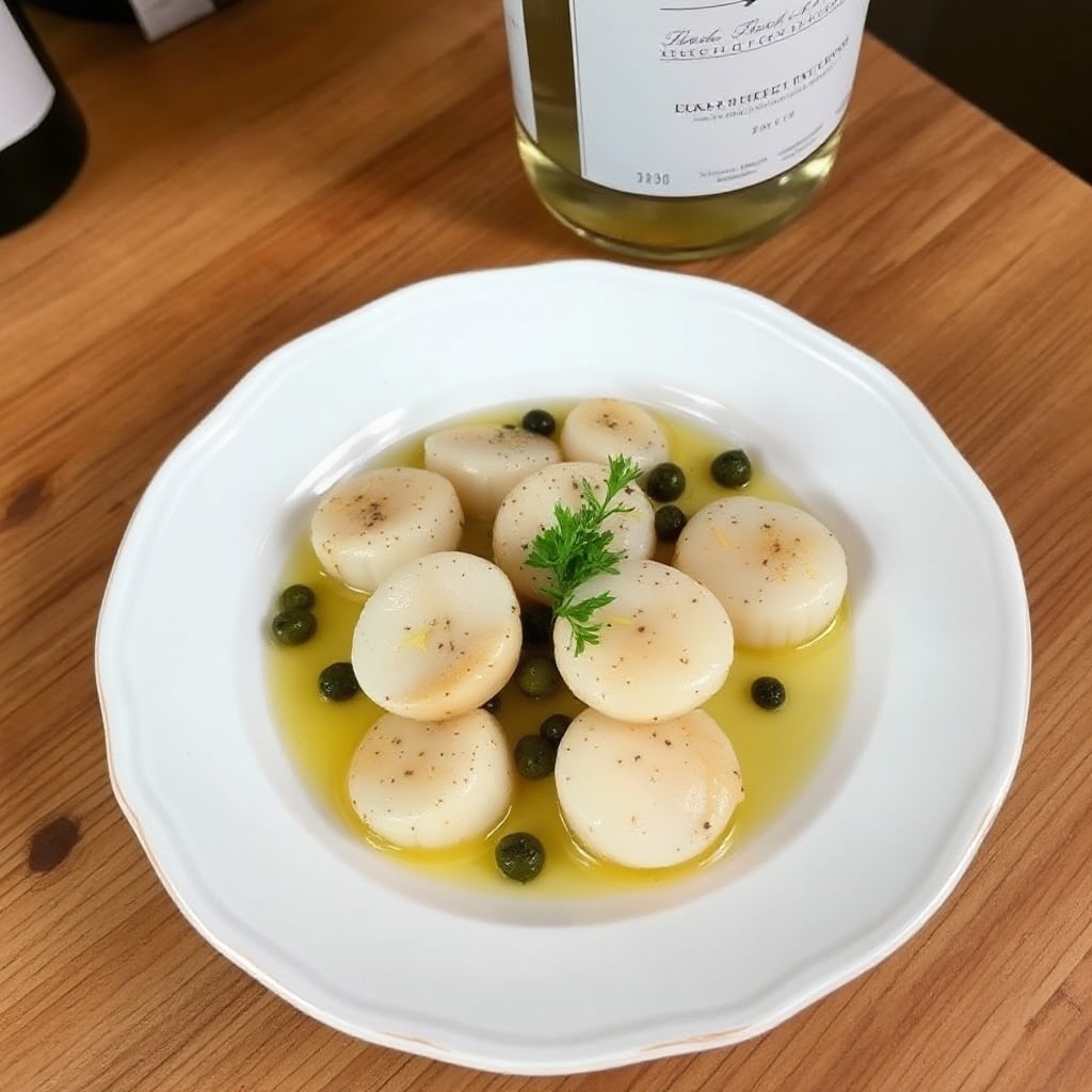 Knoblauchbutter-Bay-Scallops mit Zitrone und Kräutern