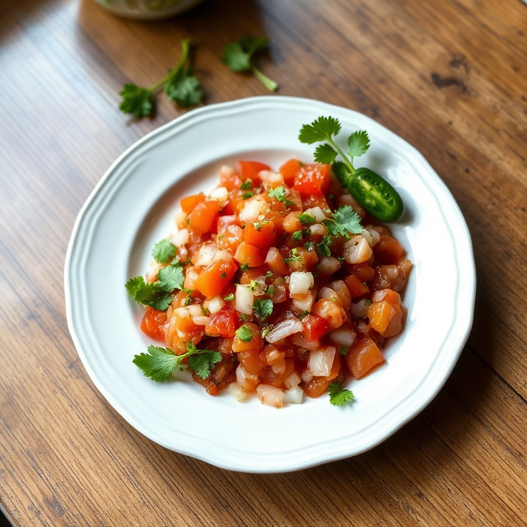 Würzige hausgemachte Salsa