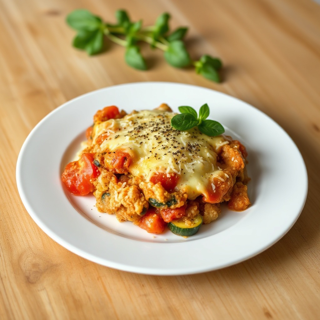Sformato di Zucchine e Pomodori con Formaggio