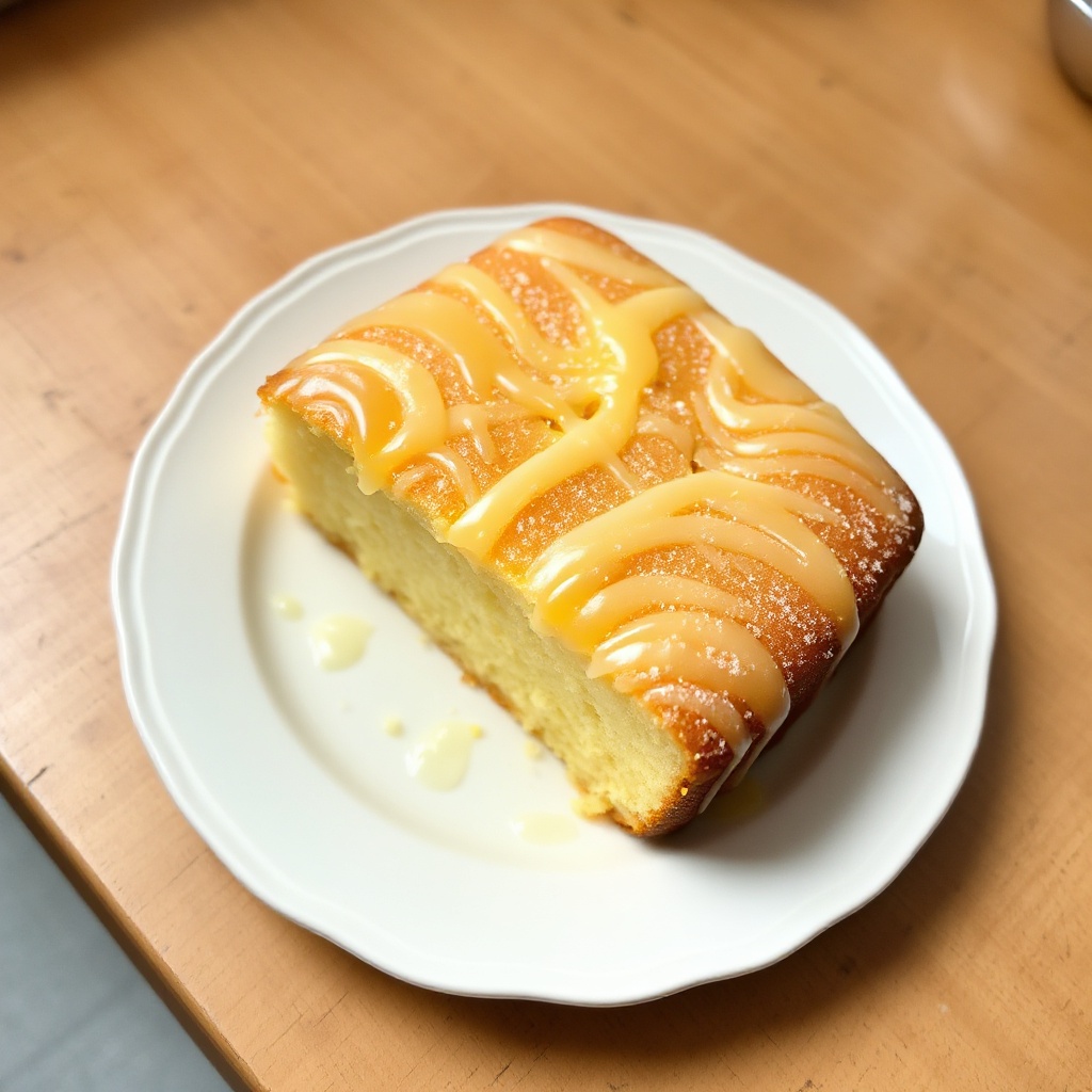 Zesty Zitronen-Glasur-Kuchen