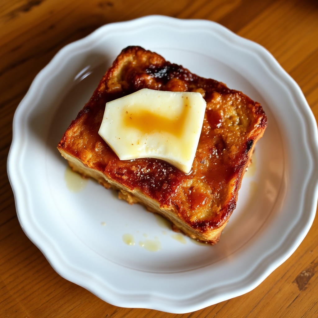 Übernachtete Karamellisierte French Toast Auflauf