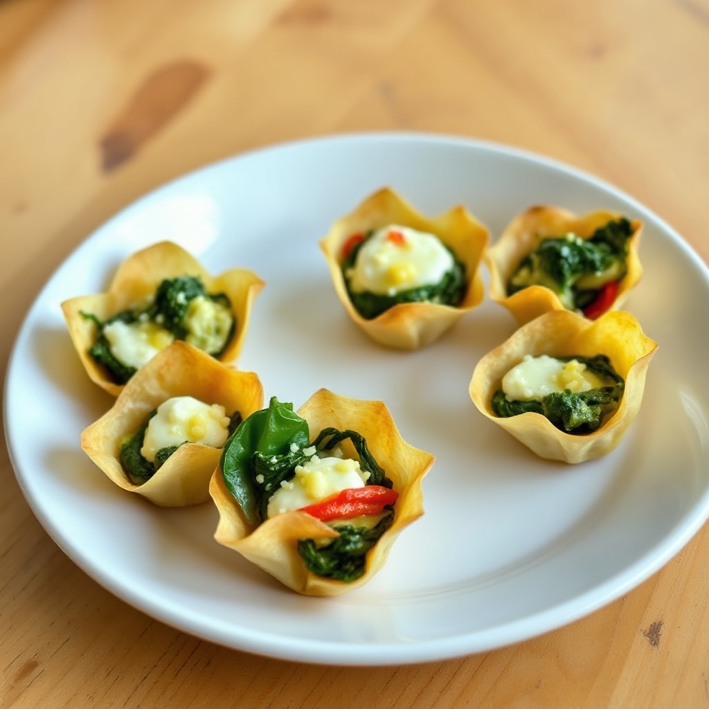 Savory Spinach Artichoke Cups