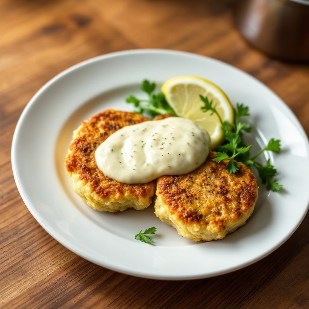Frittelle di Granchio Dorate con Aioli al Limone Piccante
