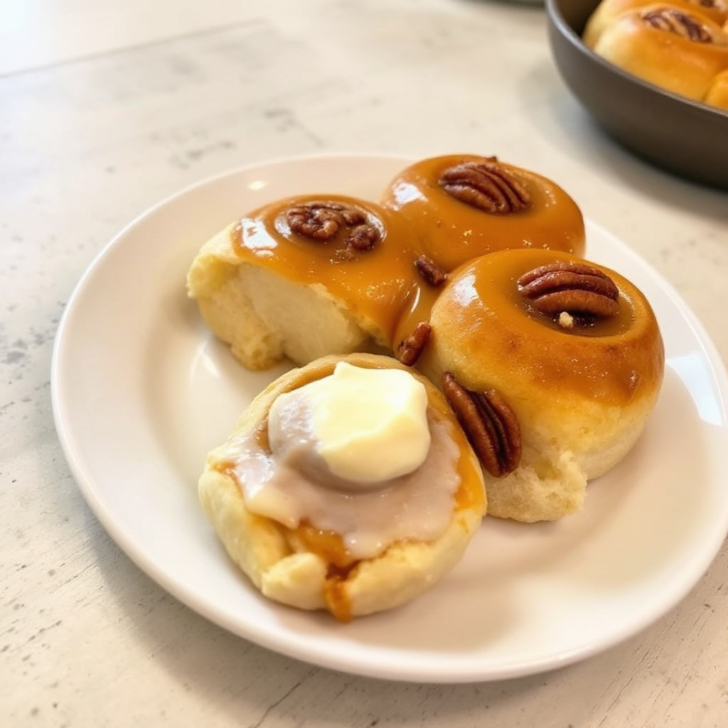 Karamell-Pekan-Frühstücksbrötchen
