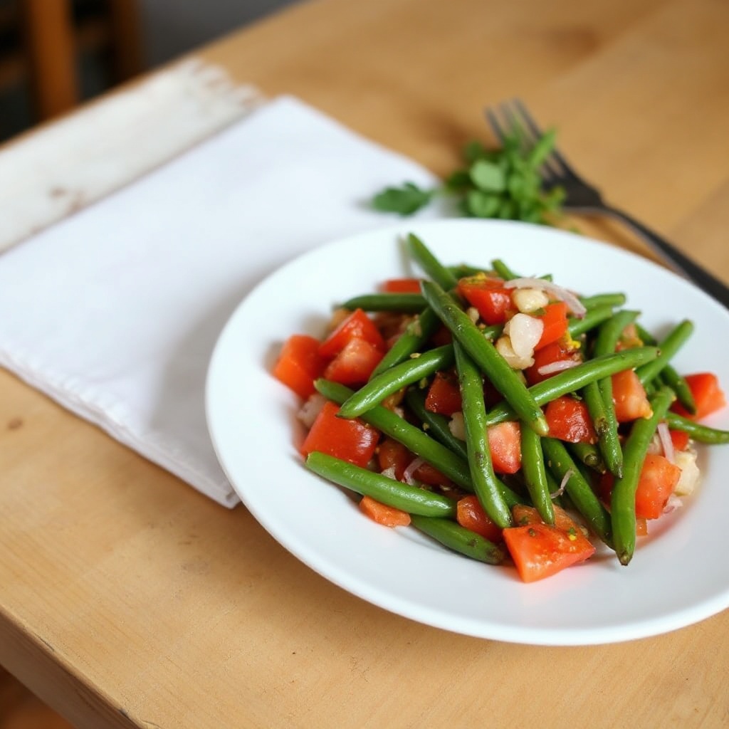 Insalata Vivace di Fagiolini e Pomodori