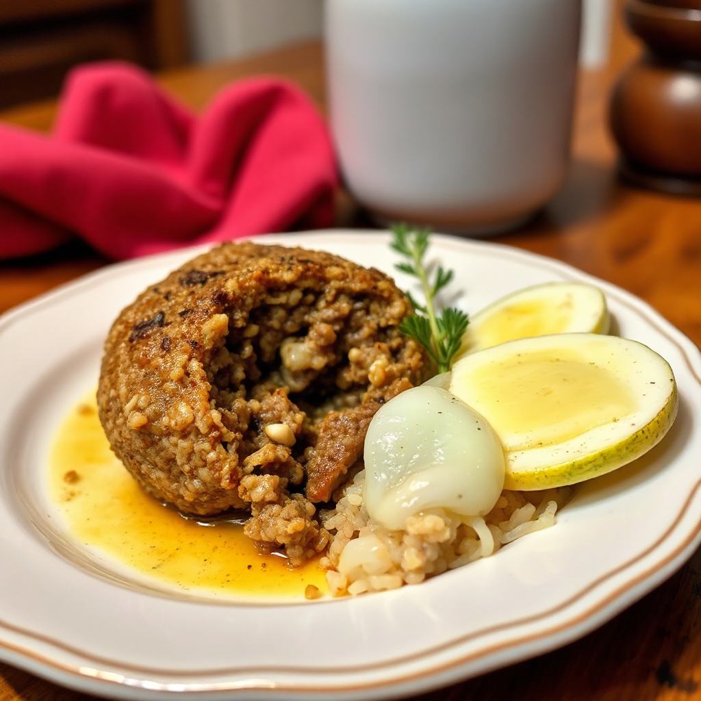 Baked Lebanese Kibbeh with a Twist