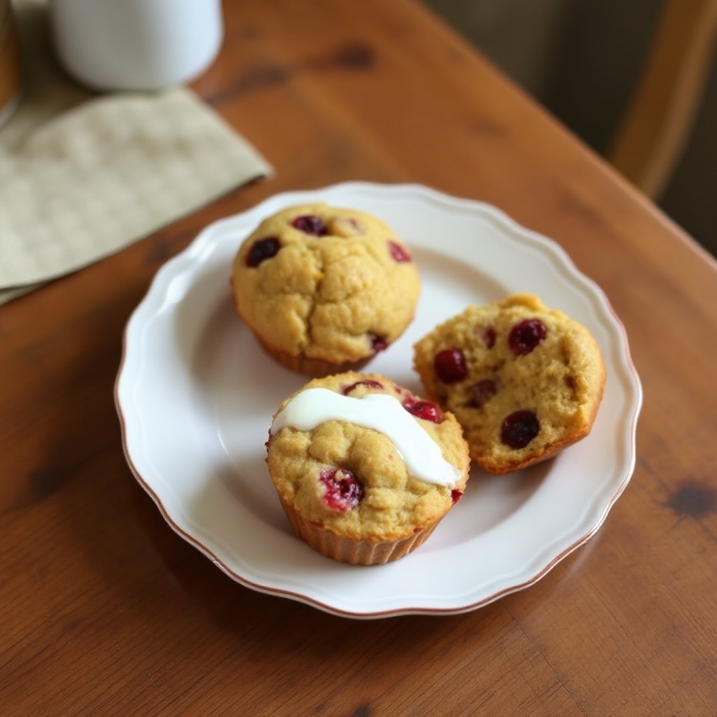 Cranberry-Orange Yogurt Muffins