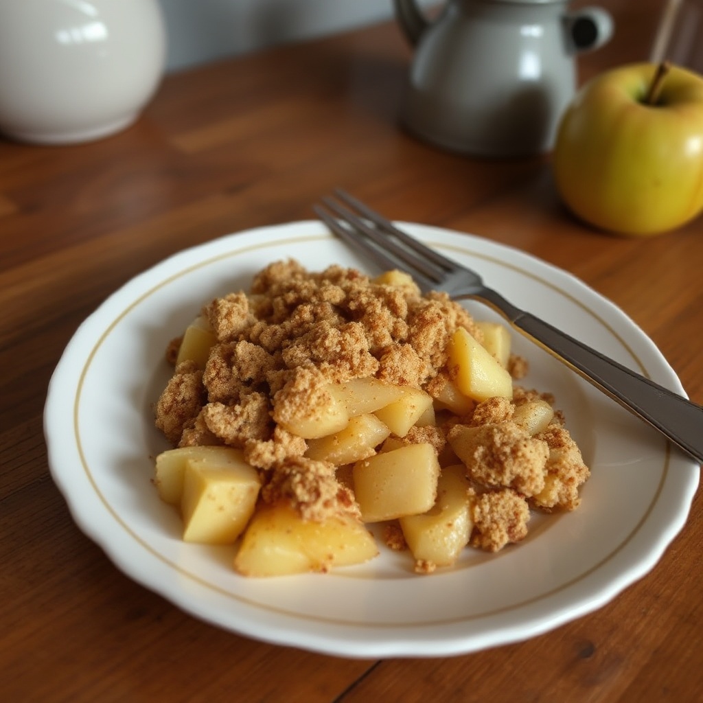 Zimt-Apfel-Crumble