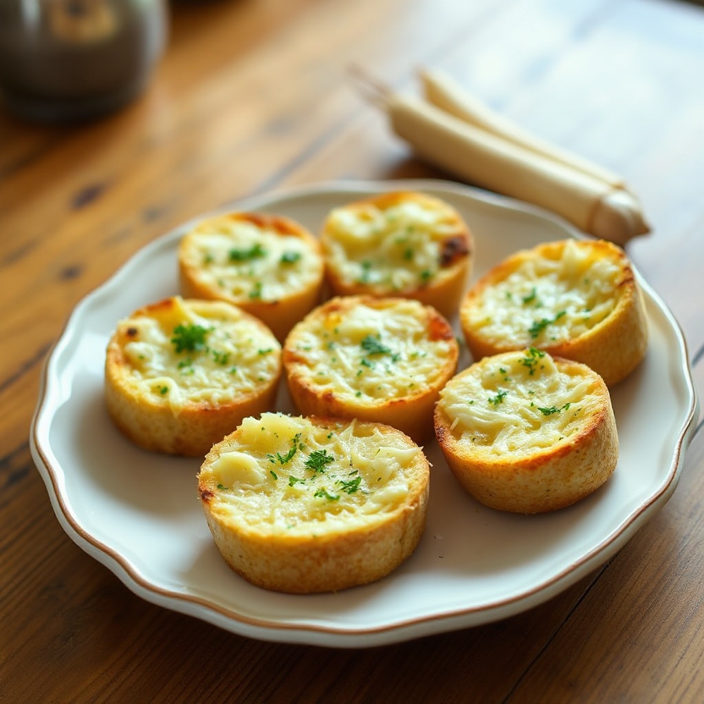 Käse-Knoblauch-Brotbissen