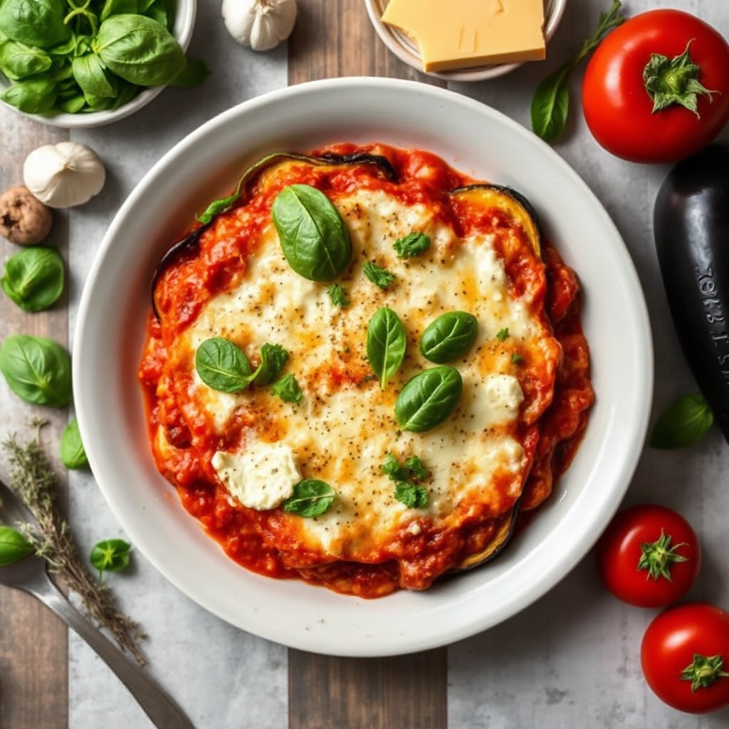 Skinny Aubergine 'Lasagne'