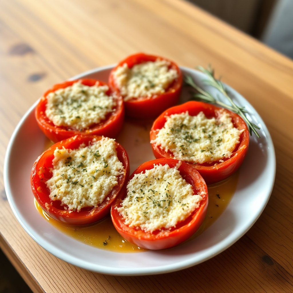 Herbed Parmesan Baked Tomatoes