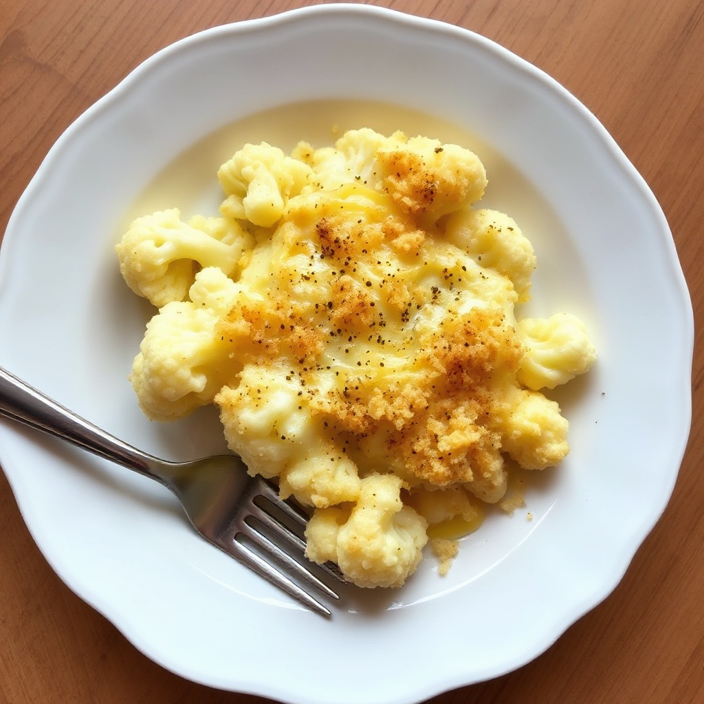 Käse Blumenkohl Gratin