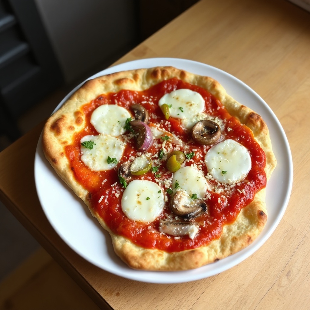 Knusprige Fladenbrot-Pizza-Delight