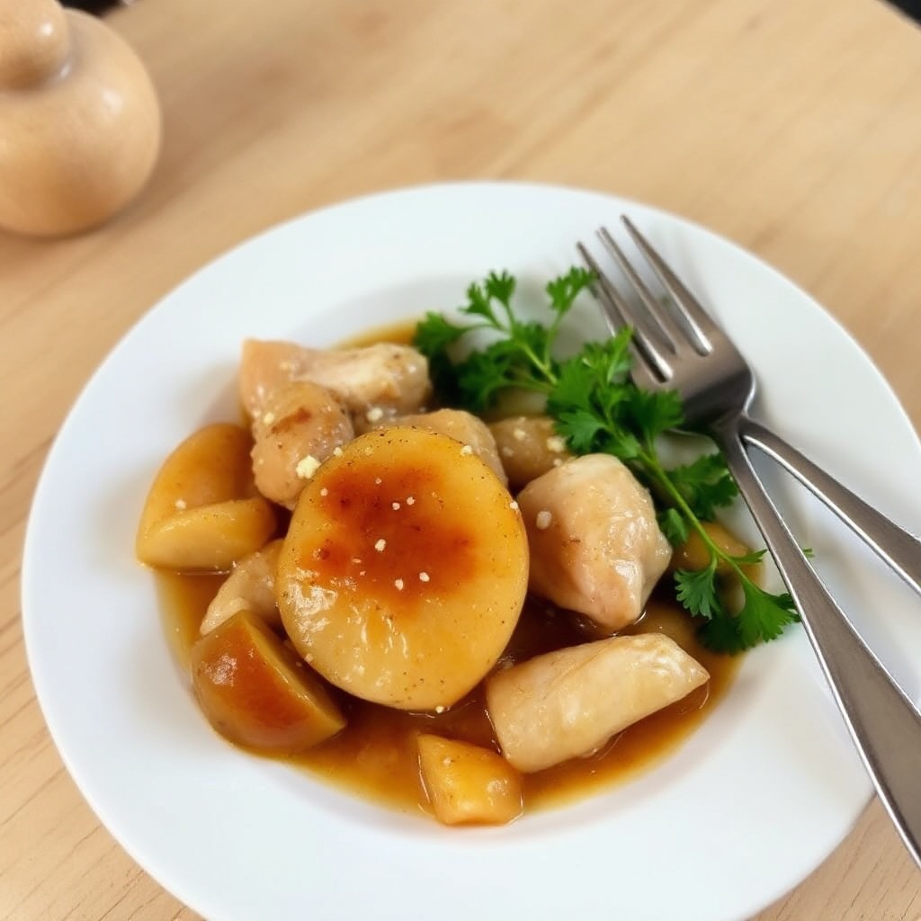 Slow Cooker Apple Chicken Delight