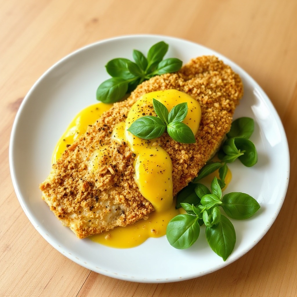 Macadamia-Crusted Snapper with Mango Lime Sauce