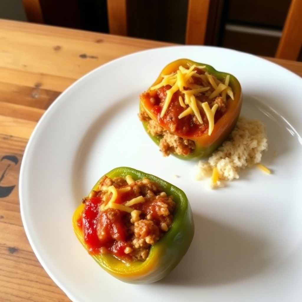 Peperoni Ripieni Salati con un Tocco di Formaggio
