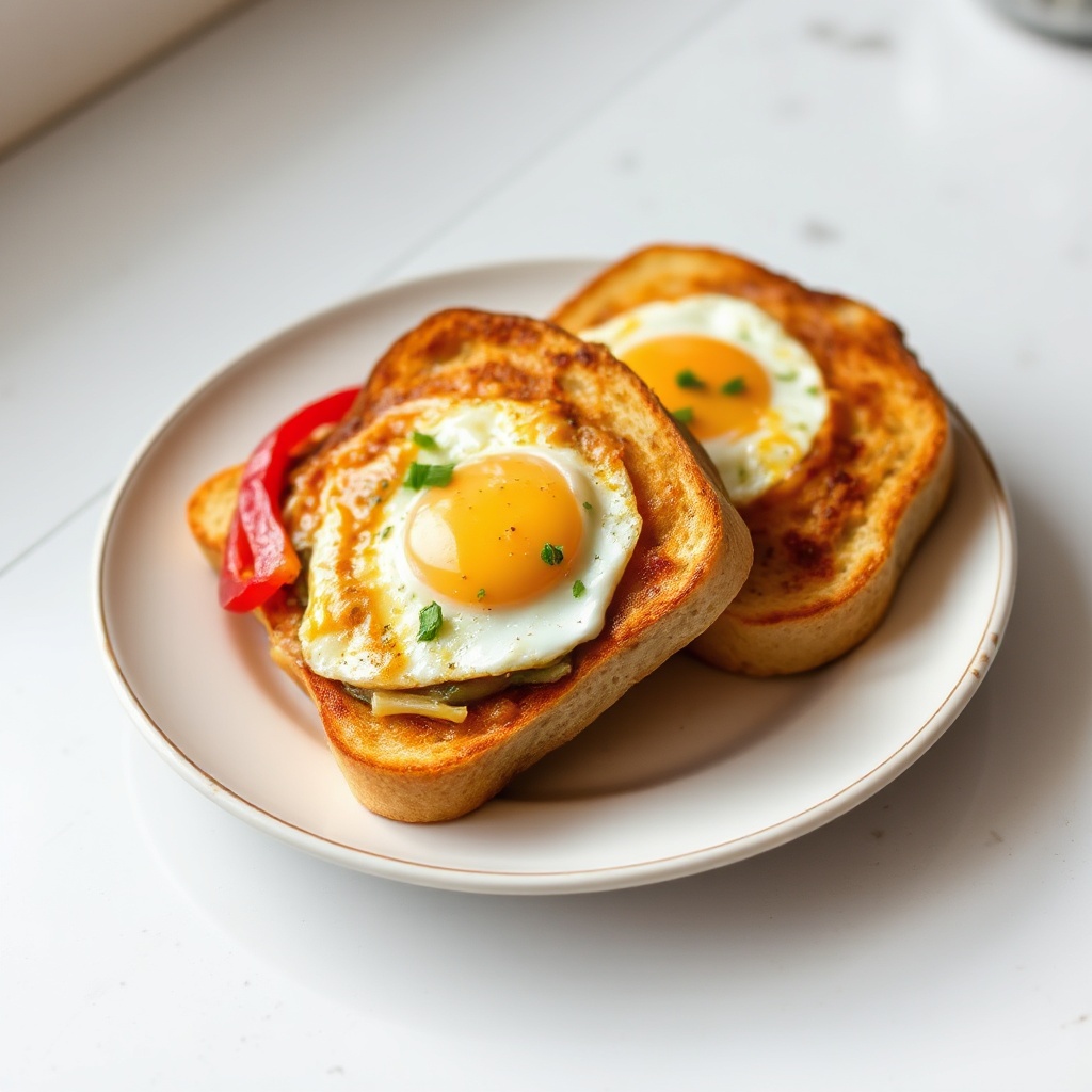 Herzhafte Ei- und Gemüse-Toasties