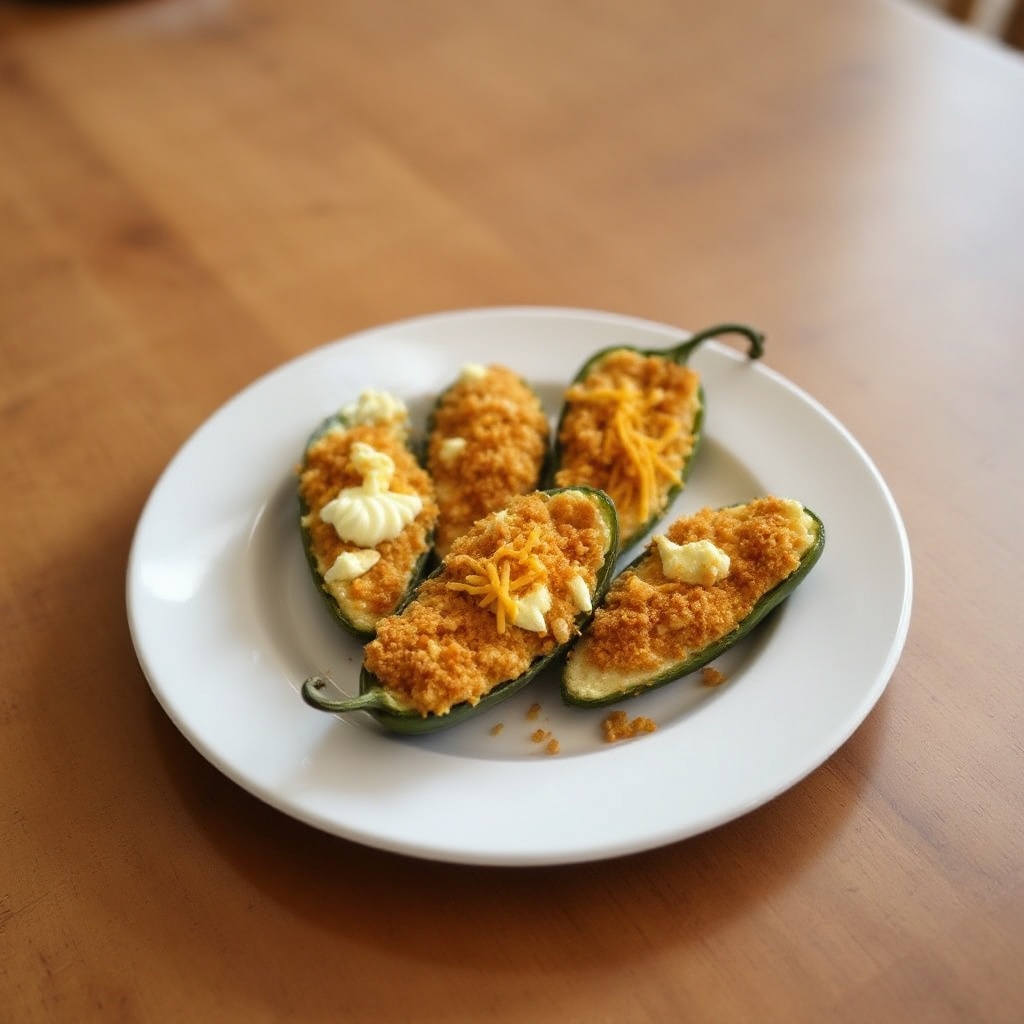 Knusprige gebackene Jalapeño-Poppers