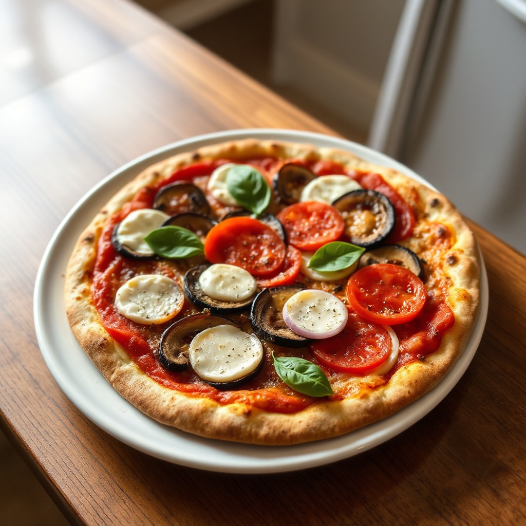 Gourmet Gemüse Dünner Pizzaboden
