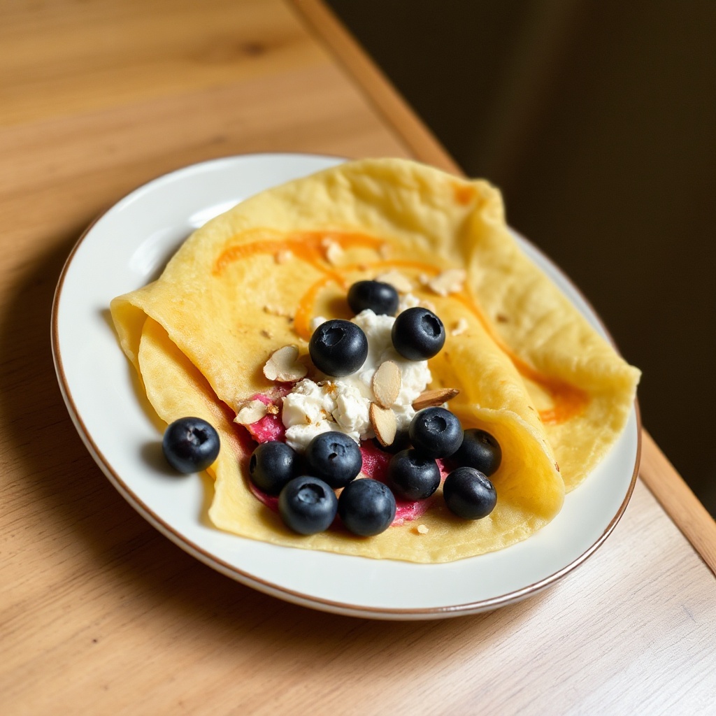 Berry Almond Delight Crepes