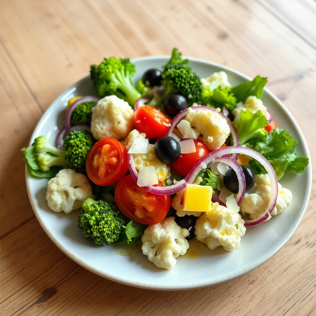 Vibrant Garden Salad with Tangy Dressing