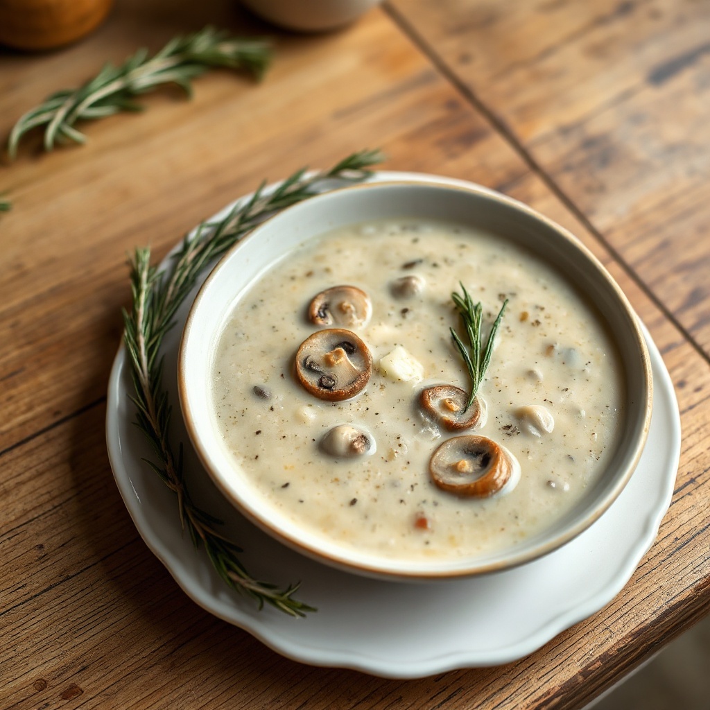 Creamy Mushroom Delight Soup