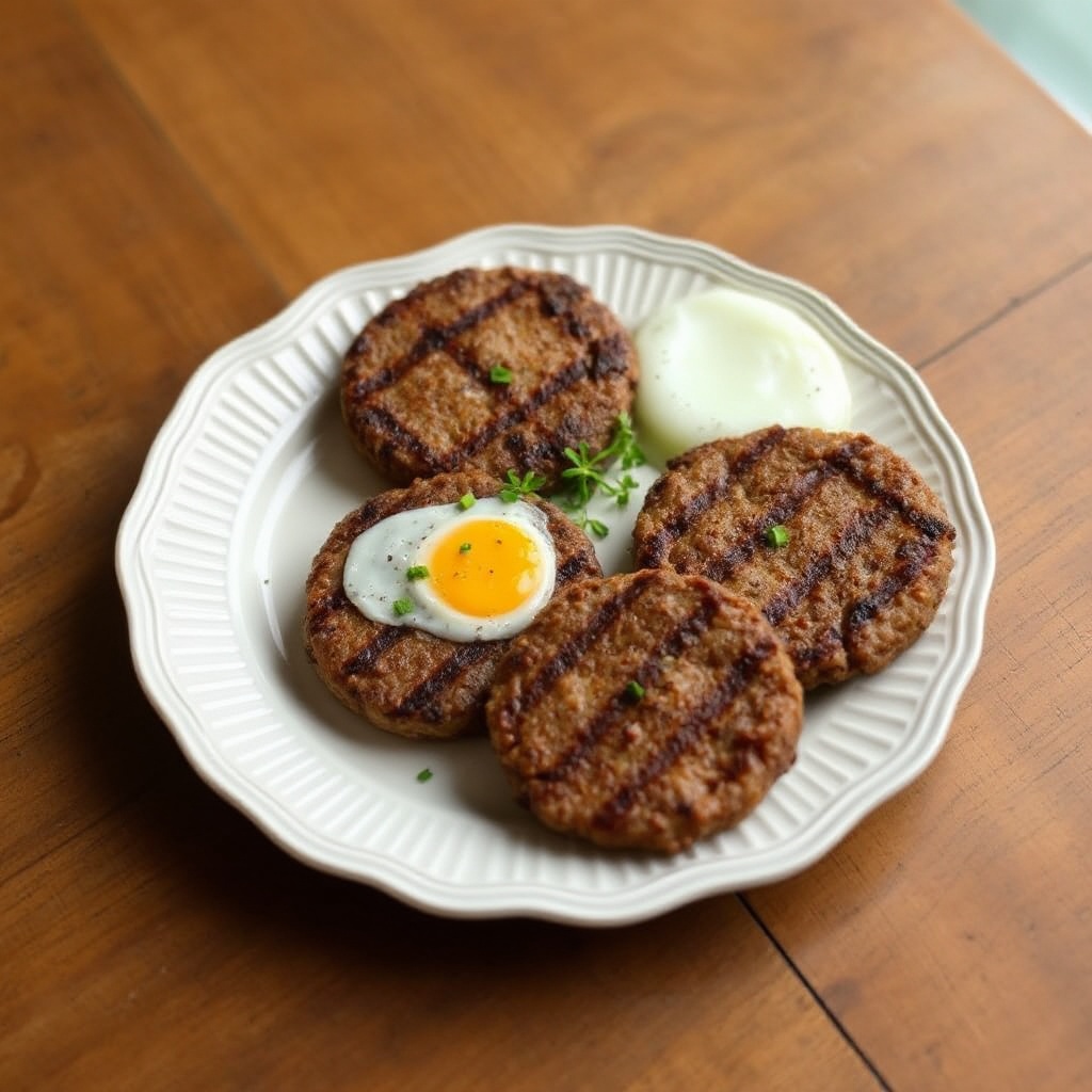 Saftige Gegrillte Rindfleisch-Patties