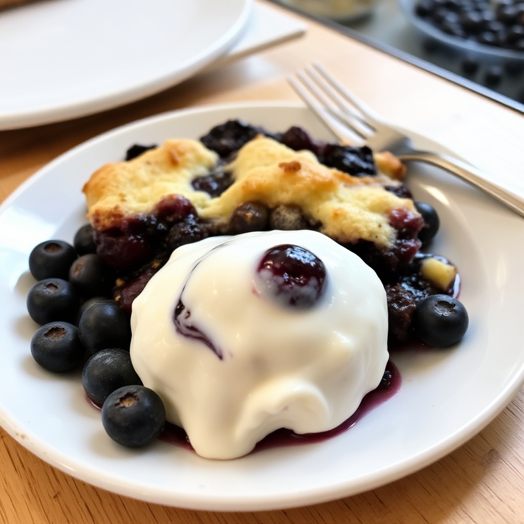 Rustic Blueberry Cobbler Delight