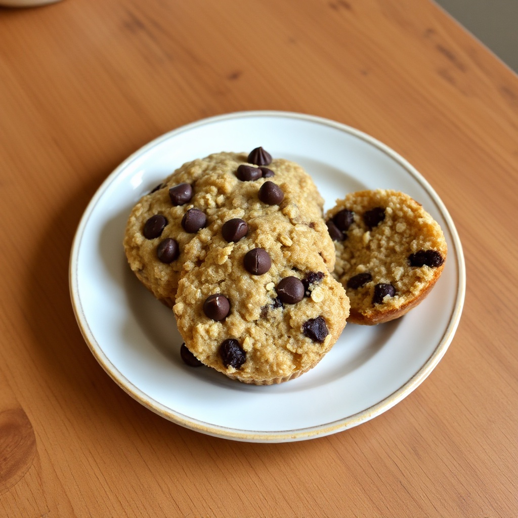 Honig-Hafer-Schokoladenmuffins