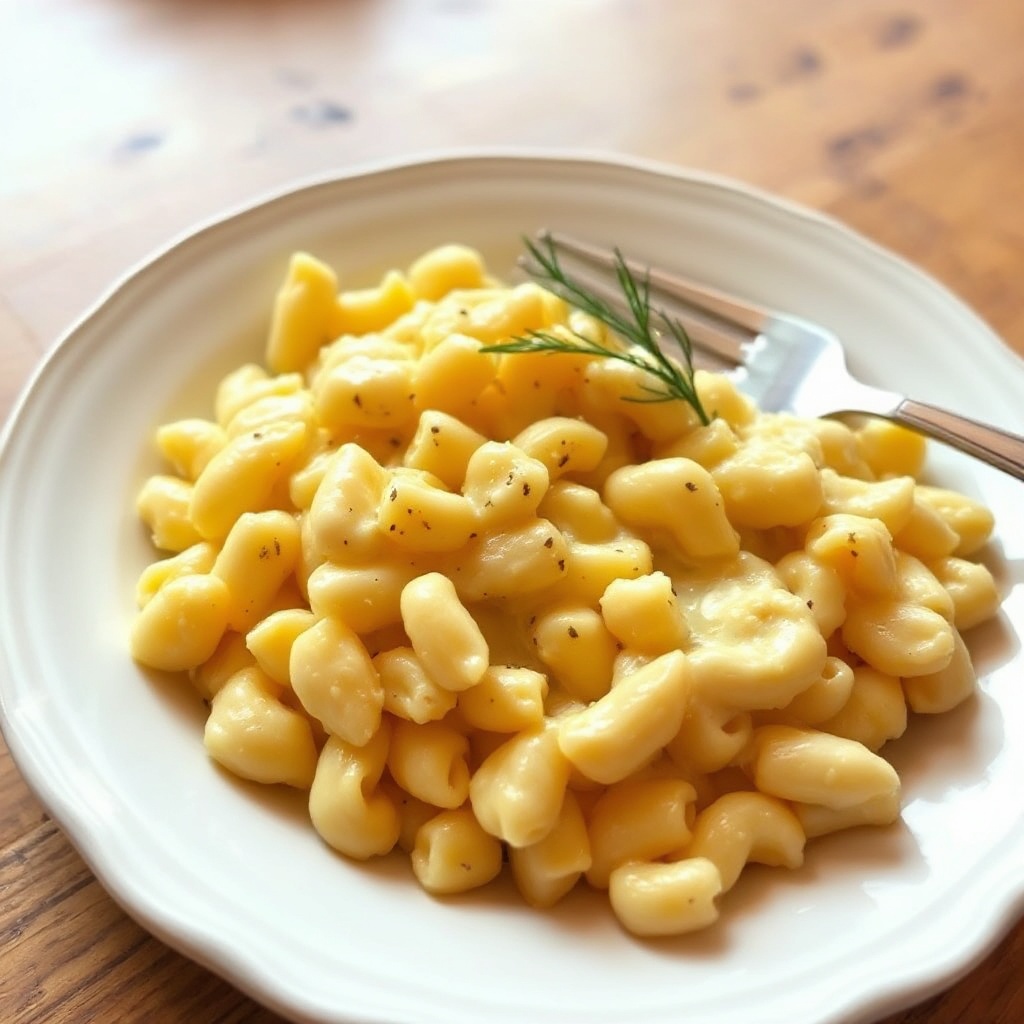 Cremige Knoblauch-Makkaroni und Käse