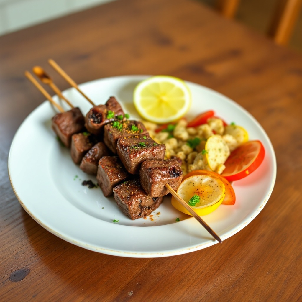 Zesty Grilled Beef Skewers