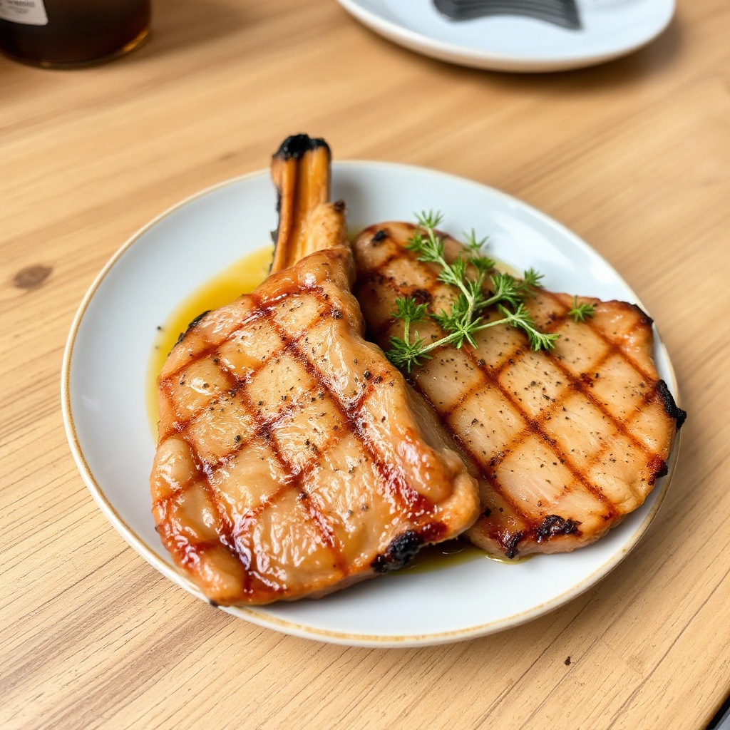 Maple-Glazed Grilled Pork Chops