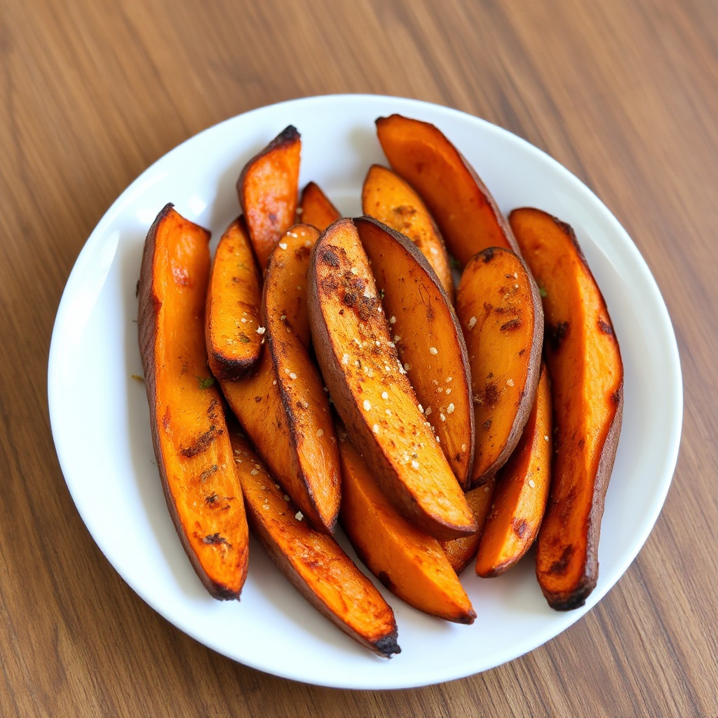 Crispy Baked Sweet Potato Wedges