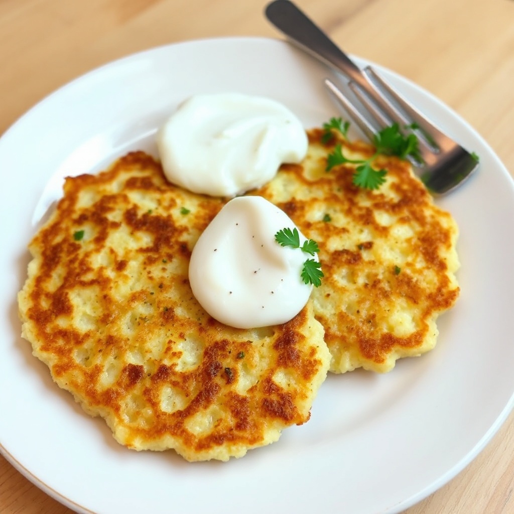 Crispy Cauliflower Pancakes