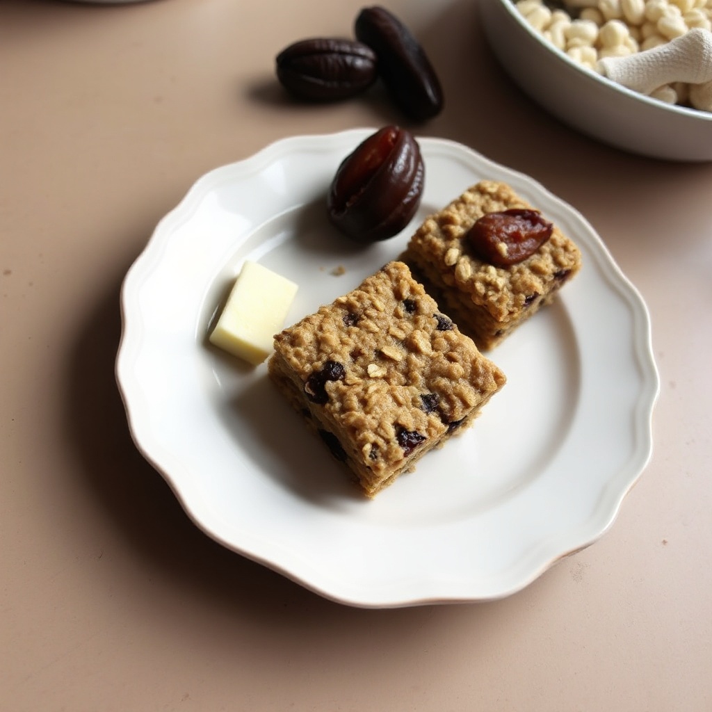 Quadrati di Avena e Datteri