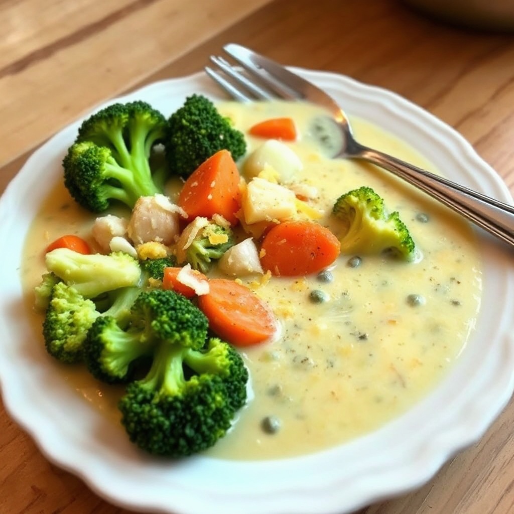Cremige Brokkoli-Cheddar-Suppe