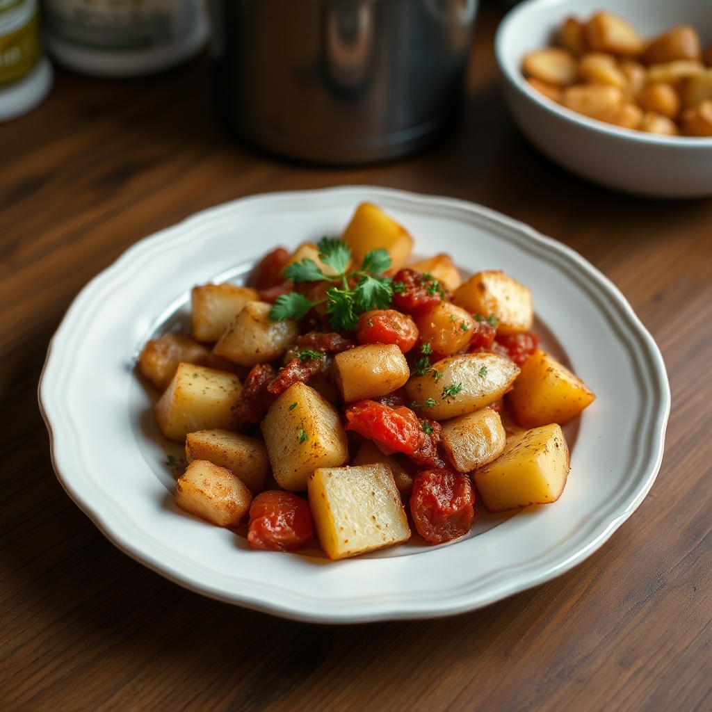 Knusprige Spanische Patatas Bravas