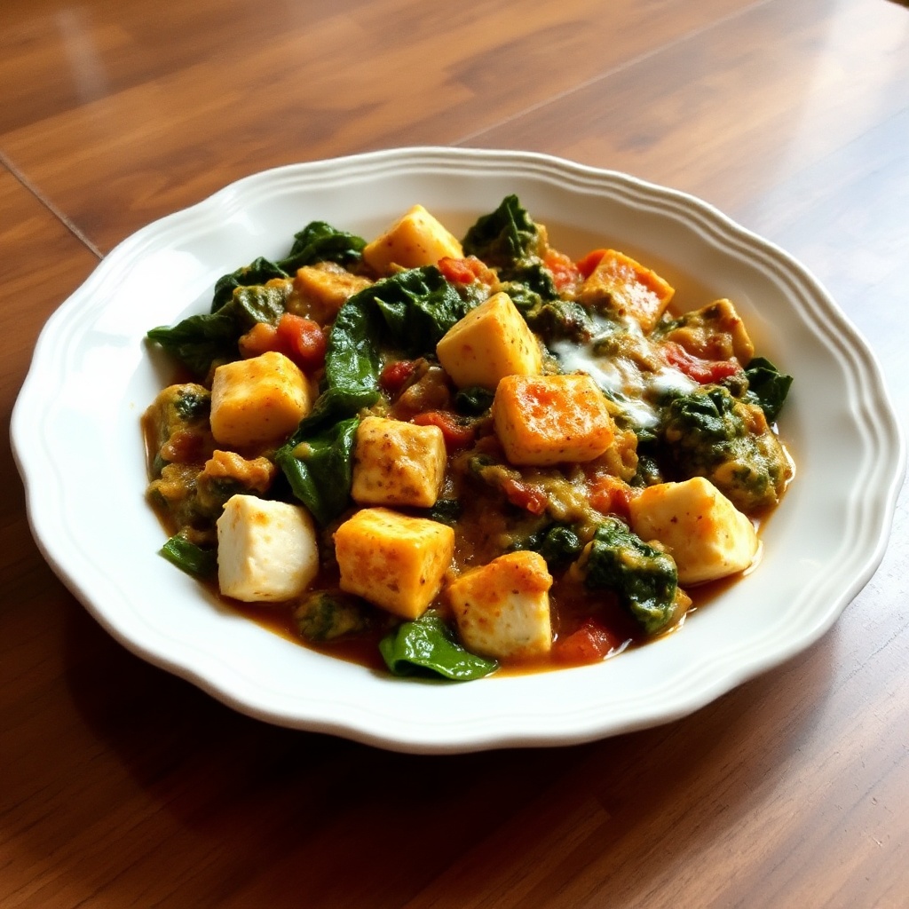 Cremiger Spinat und Paneer Genuss