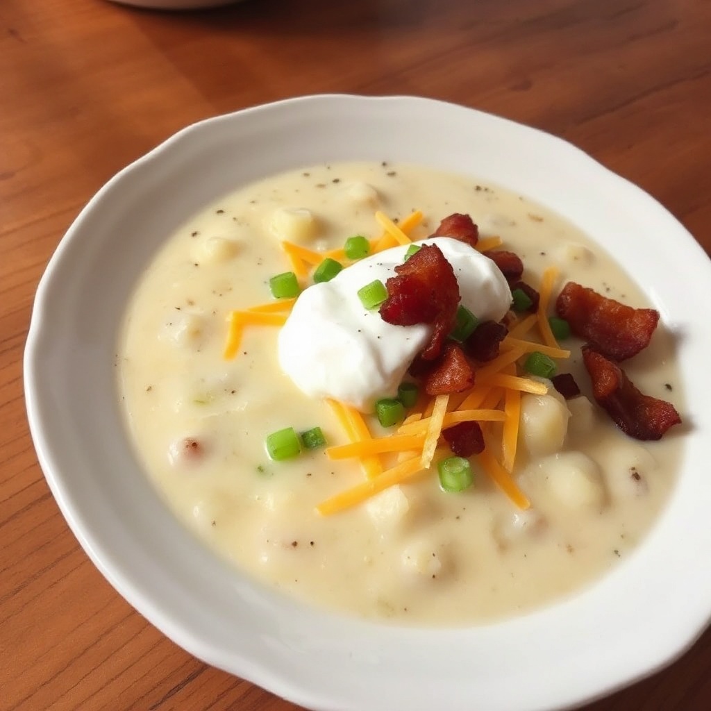 Zuppa di Patate Cremosa Carica