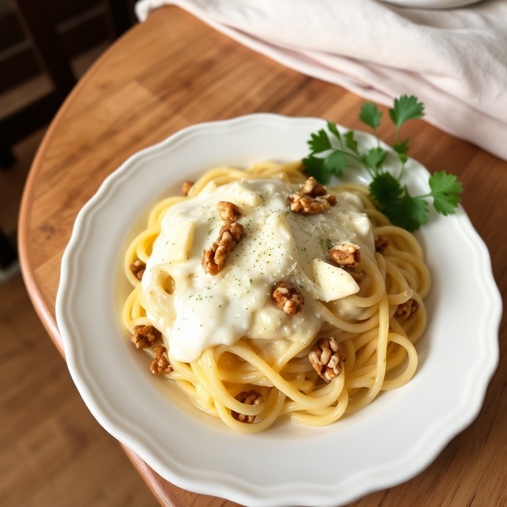 Pasta Cremosa al Limone e Noci