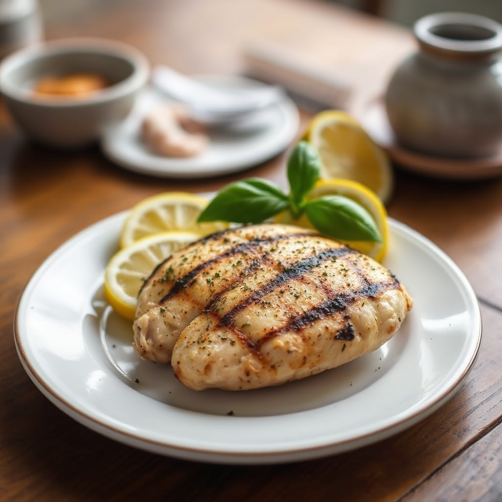 Gegrilltes Zitronen-Kräuter-Hühnchen