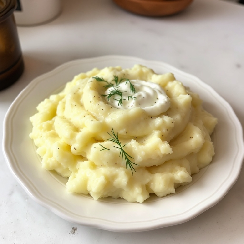 Creamy Dill Mashed Potatoes